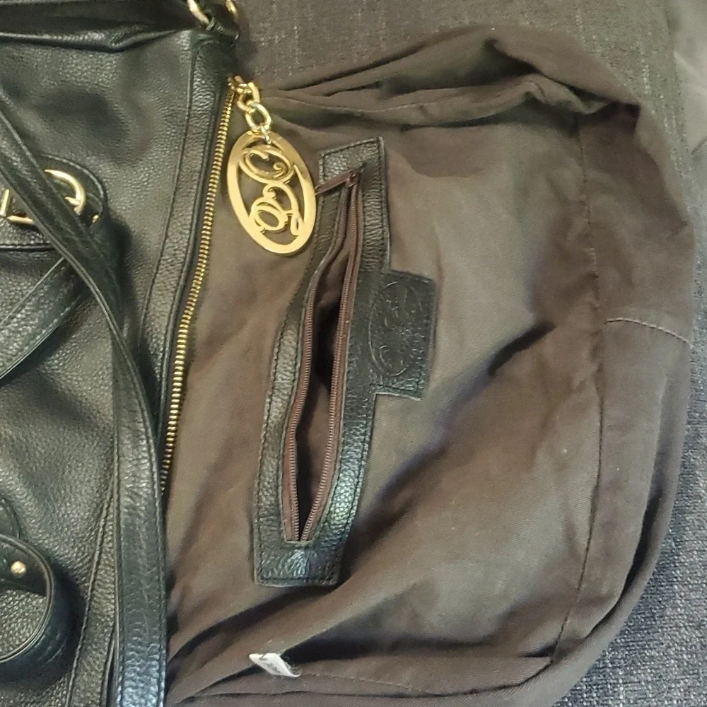 Authentic Black Genuine Leather Onna Ehrlich Bag